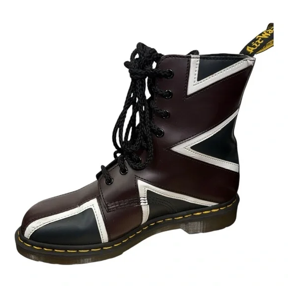 NEW Dr. Martens 1460 Pascal Brit 8 Eye lace Up Boots Size 11 - Picture 4 of 9
